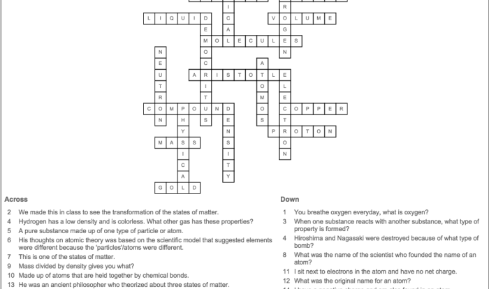 Nuclear chemistry crossword puzzle answer key